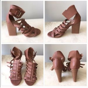 JustFab Gladiator Block Heels